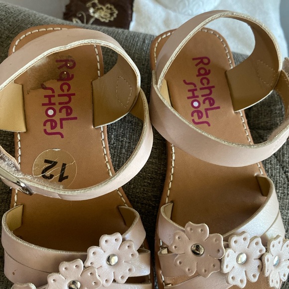 Girls Floral Pink Strap Sandals with Buckle - Picture 9 of 9